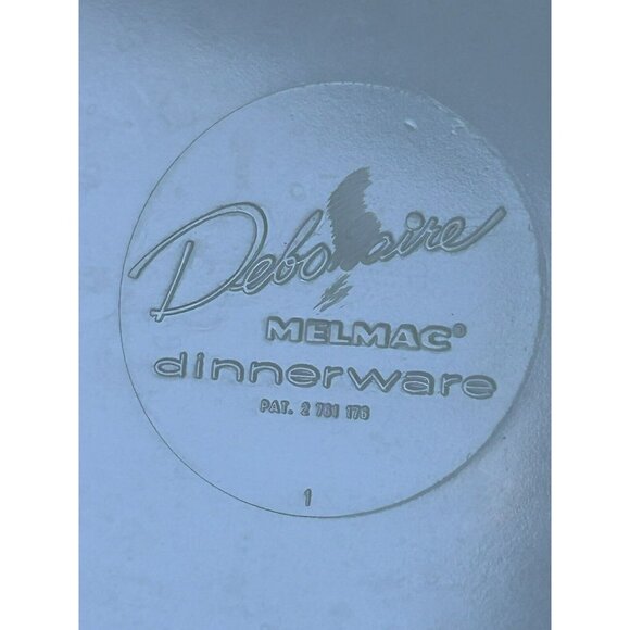 DEBONAIRE White Pink Rose Floral Melmac Melamine Serving Platter Vintage - Picture 8 of 9